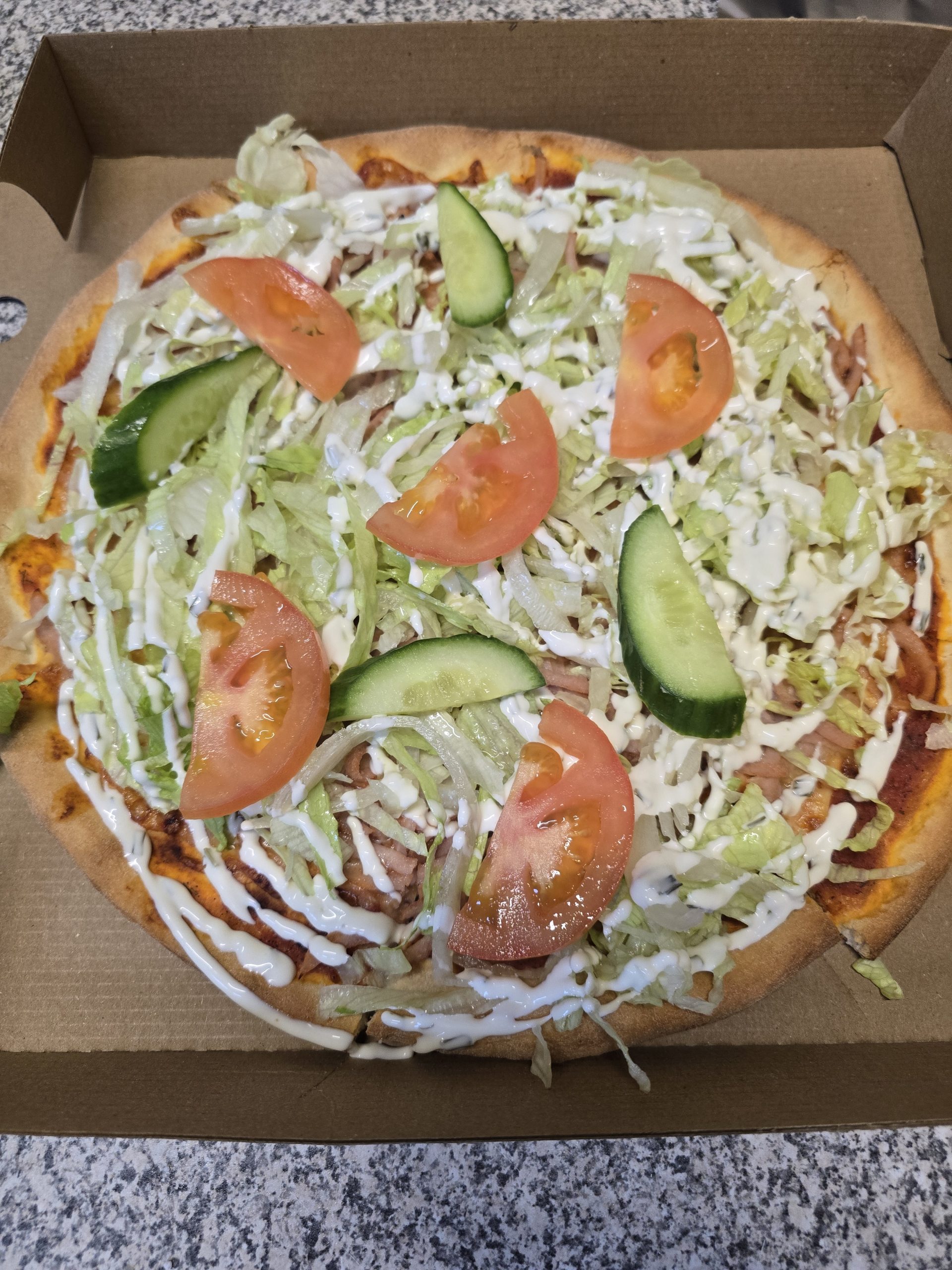 20260114_181905 Pizza 35 Salat Pizza - Billede 1